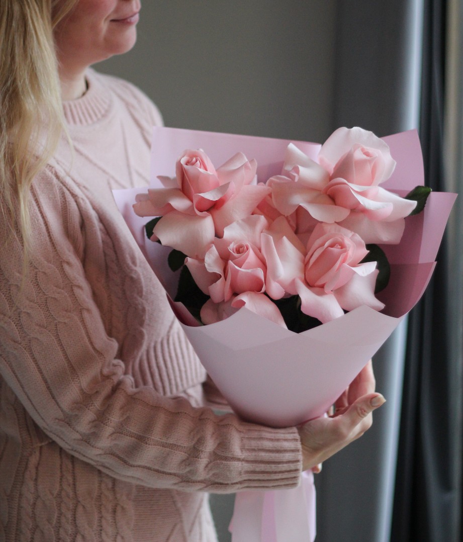 Букет из 5-ти французских роз Би Свит