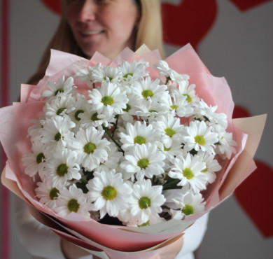 Букет из 7 хризантем 